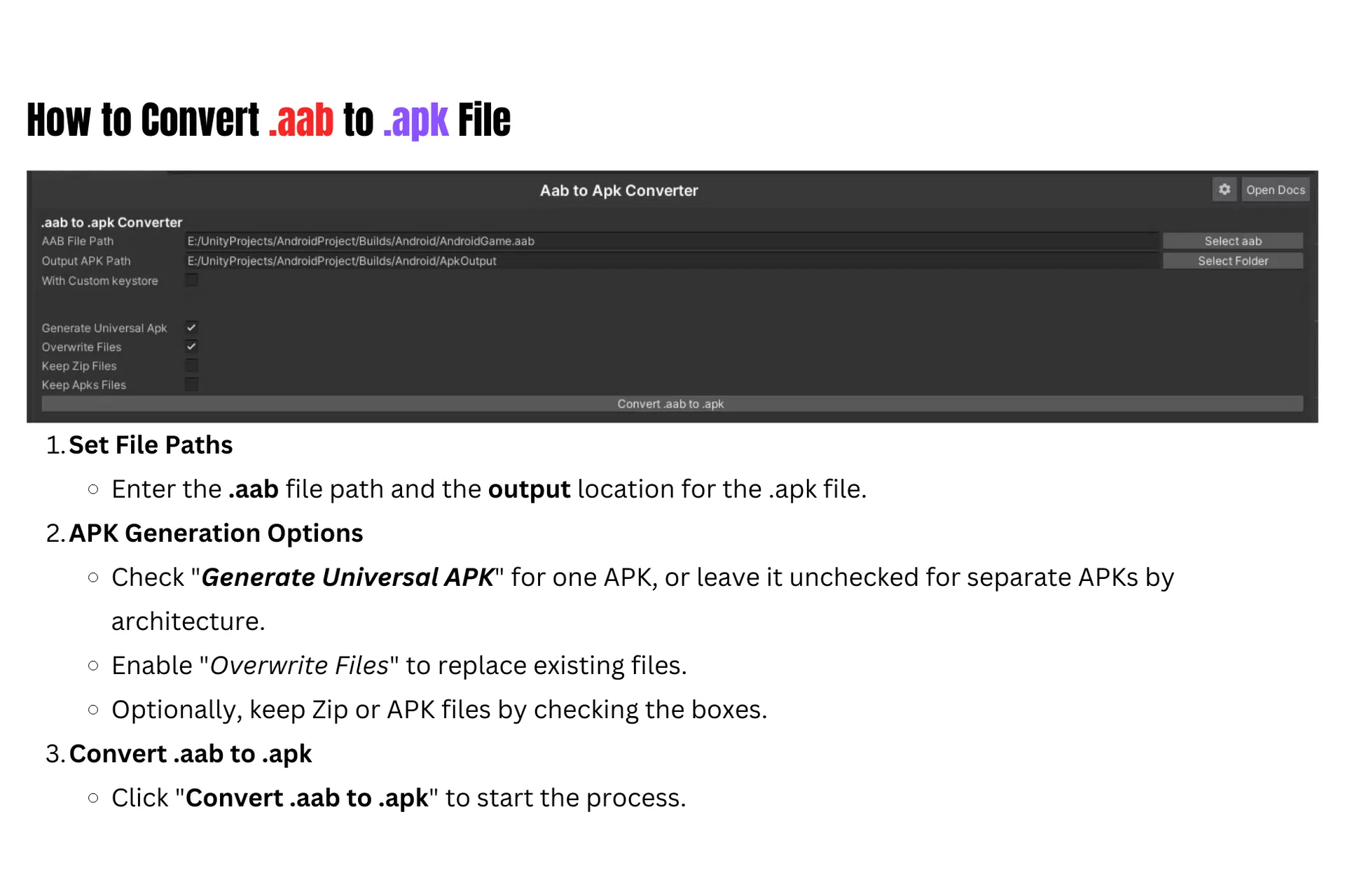 AAB to APK Converter preview 3
