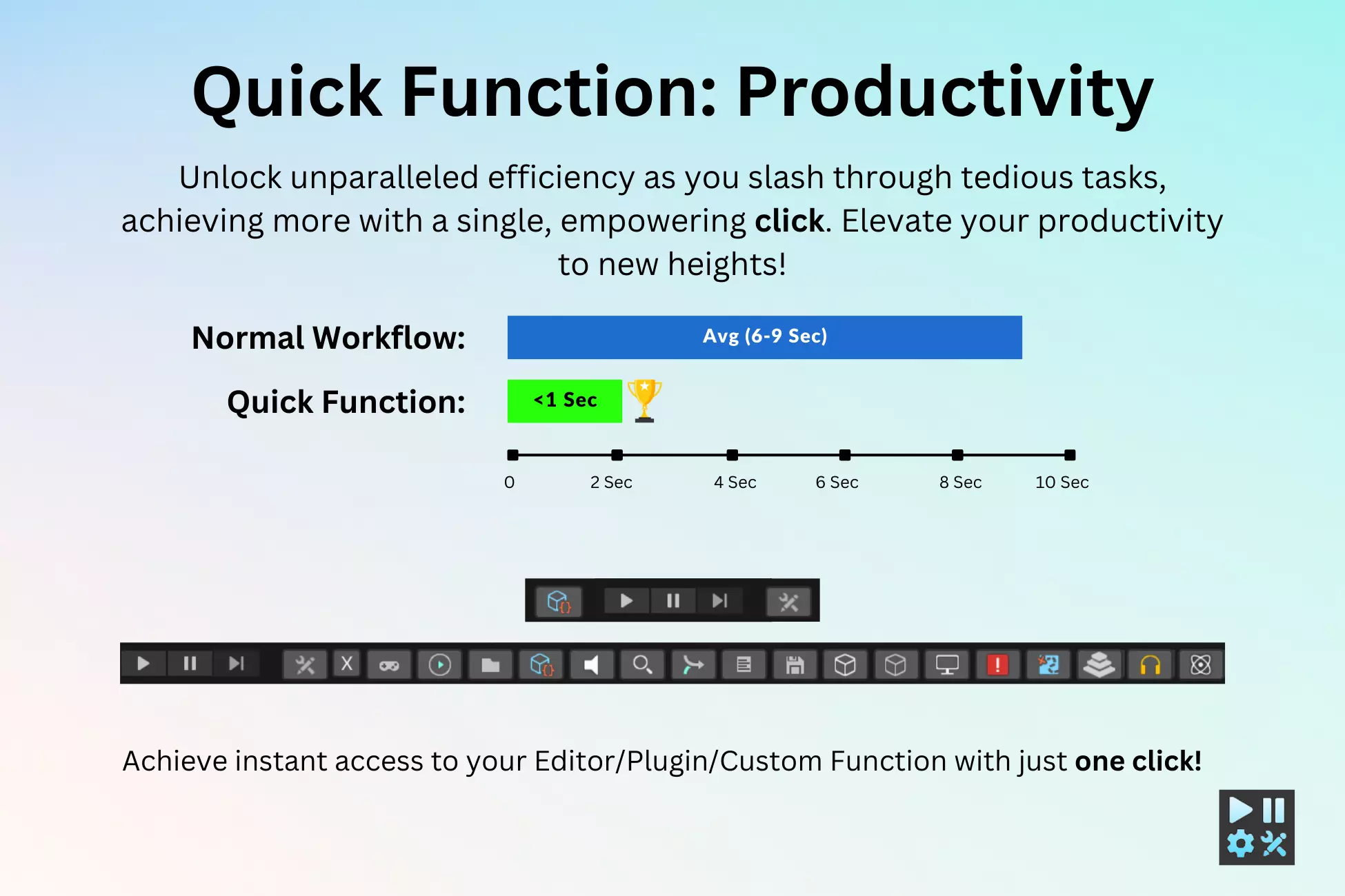 Master Toolbar: Quick Function Productivity