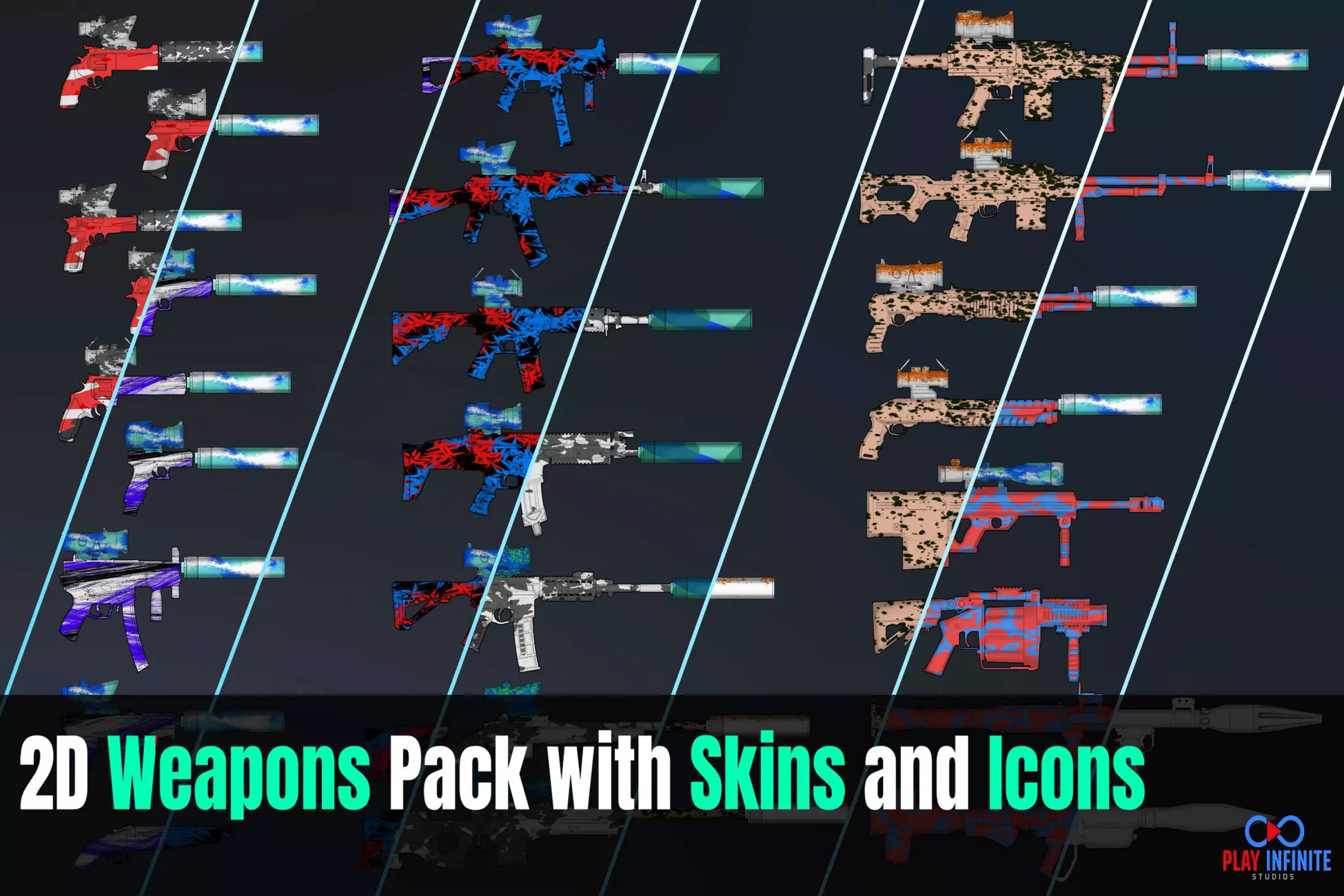 Weapon Pack 2D on Unity Asset Store